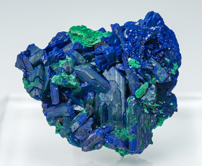 Azurite with Malachite. 