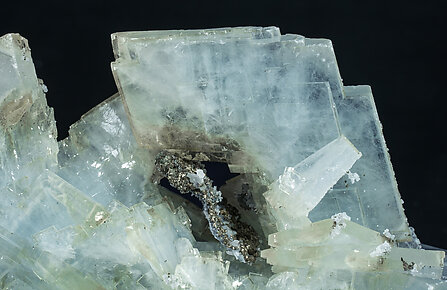 Baryte with Pyrite and Quartz. 