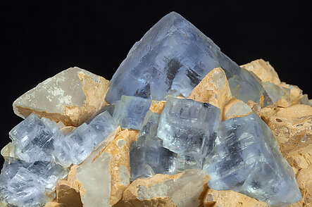 Fluorite with Calcite. 