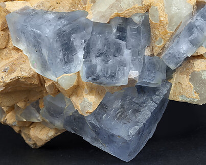 Fluorite with Calcite. 