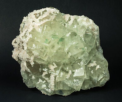 Fluorite with Calcite.