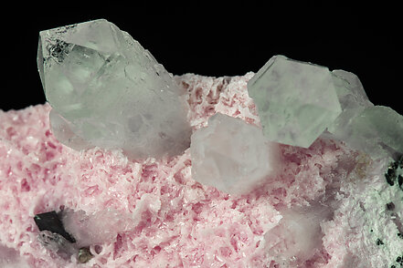 Rhodochrosite with Quartz and Sphalerite. 