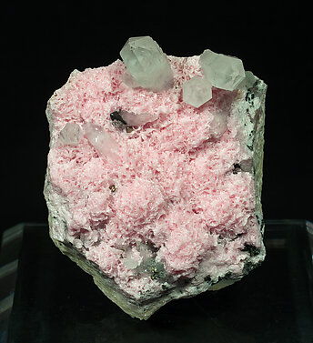 Rhodochrosite with Quartz and Sphalerite.