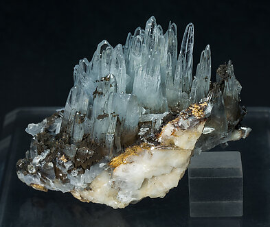 Baryte with limonite. Rear