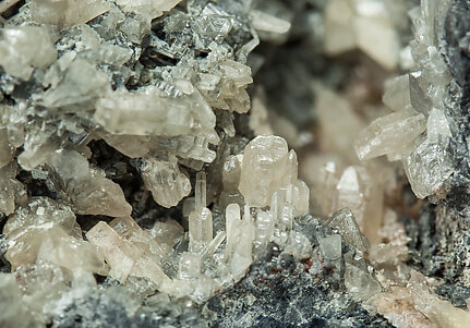 Cerussite on Galena. 