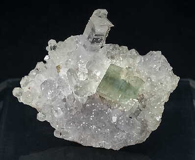 Fluorapatite on Quartz and with Calcite. 