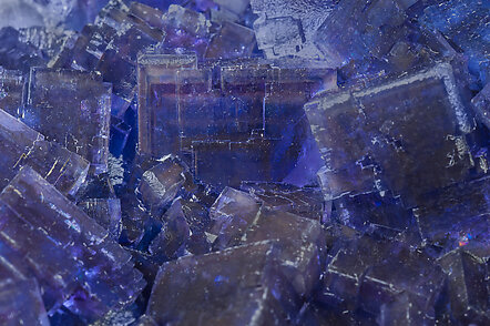 Fluorite with Calcite. 