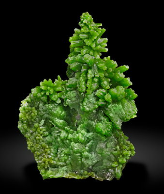 Pyromorphite with Fluorite cast.