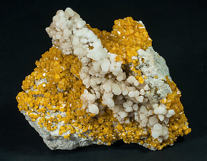 Wulfenite with Calcite.