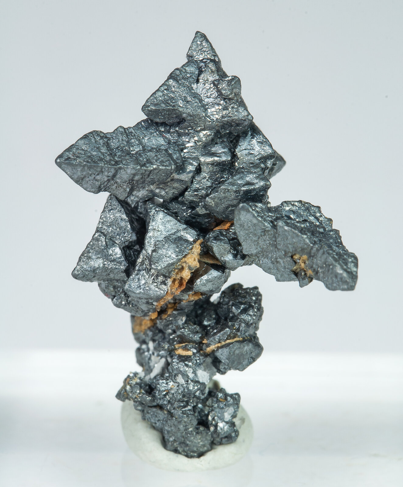 Acanthite with Siderite Imiter Mine, Jebel Saghro, Imiter District