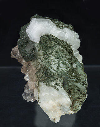 Fluorapatite with Albite, Chlorite and Quartz. 