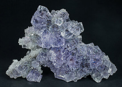 Fluorite with Quartz. 