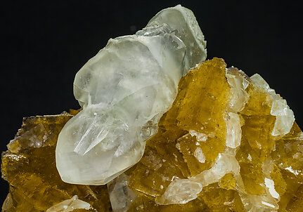 Calcite with Fluorite. 