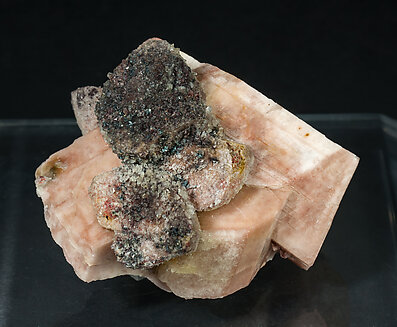 Microcline with Hematite and Quartz.