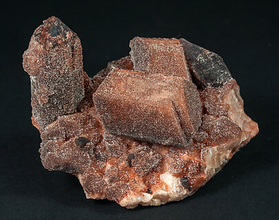 Microcline with Quartz (variety smoky).