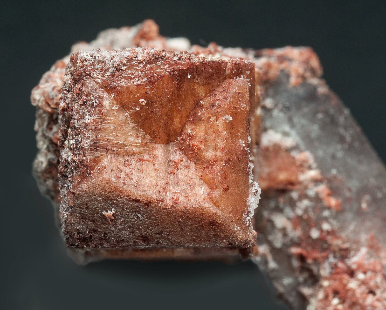 Microcline with Quartz (variety smoky) - Aouli, Mibladen mining ...