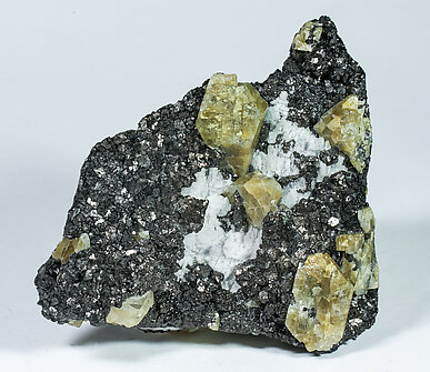 Scheelite with Magnetite and Dolomite.