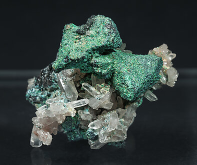 Tennantite with Malachite and Quartz.