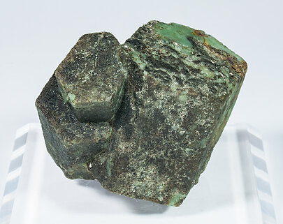 Beryl (variety emerald) with Phlogopite. Rear