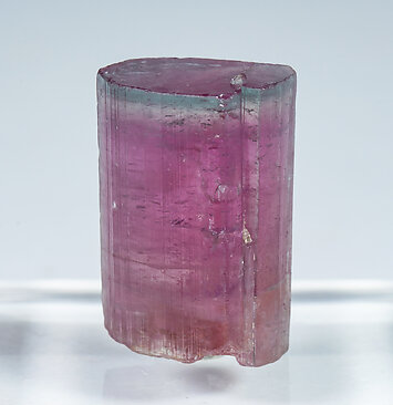 Elbaite (variety rubellite and blue cap).