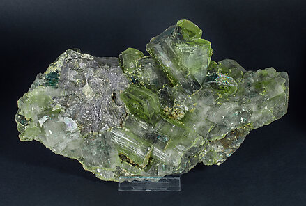 Fluorapatite with Arsenopyrite and Siderite.