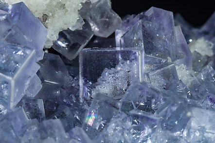 Fluorite with Quartz. 