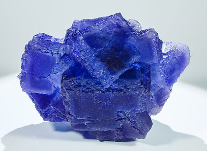 Fluorite. Light behind