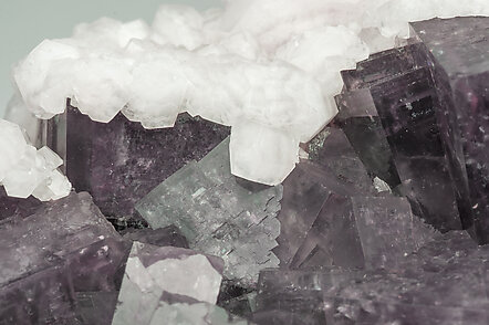 Fluorite with Calcite. 