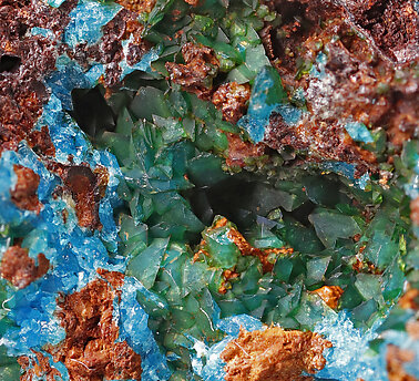 Liroconita. Detalle / Foto: Joaquim Calln