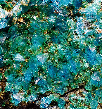 Liroconite. Detail / Photo: Joaquim Calln