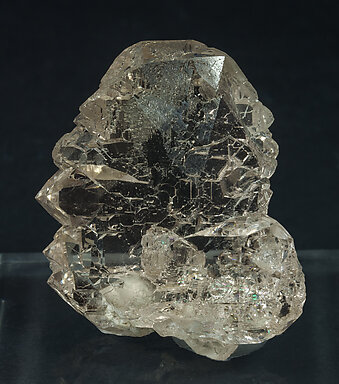 Quartz (variety smoky and gwindel). Front