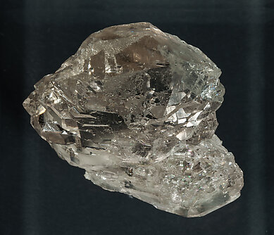 Quartz (variety smoky and gwindel). Top