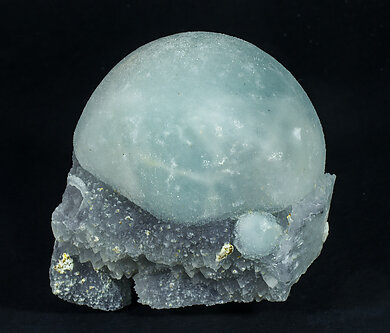 Quartz after Fluorite with Quartz. Front