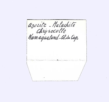 Malachite with Azurite and Chrysocolla. 