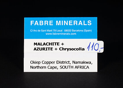 Malachite with Azurite and Chrysocolla
