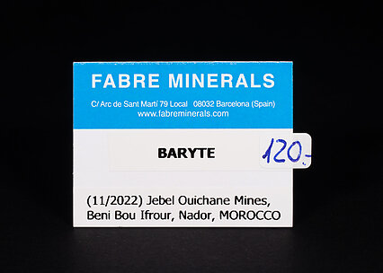 Baryte with limonite