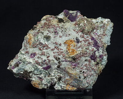 Corundum with Spinel, Willemite, Pyrrhotite and Norbergite. 