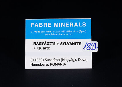 Nagygite with Sylvanite and Quartz