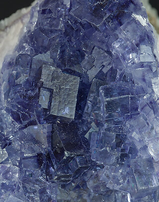 Fluorite with Quartz. 