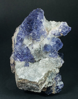 Fluorite with Quartz.