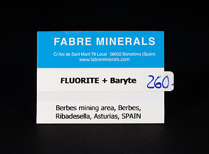 Fluorita con Barita y Cuarzo