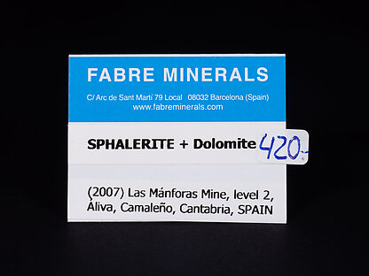 Sphalerite with Dolomite