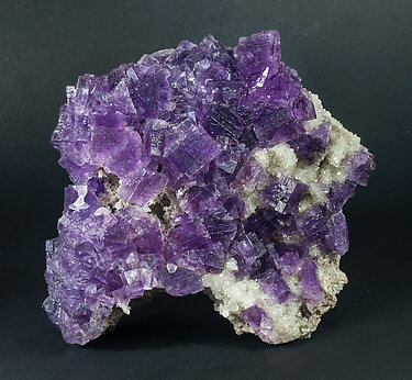 Fluorite with Quartz.