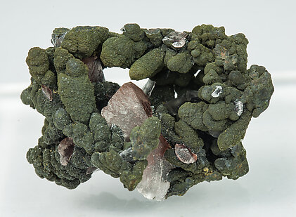 Mottramite with Calcite.