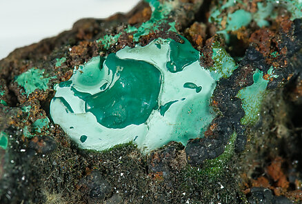 Malachite with Libethenite. 