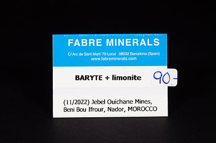Baryte with limonite