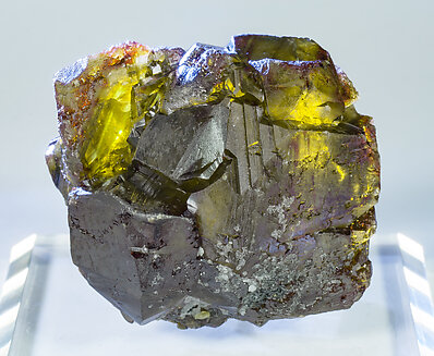 Sphalerite with Calcite. Light behind