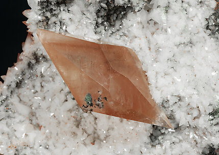 Calcite and Calcite with Hematite inclusions. 