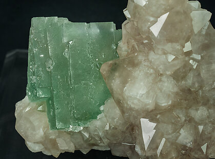 Fluorite with Quartz. 