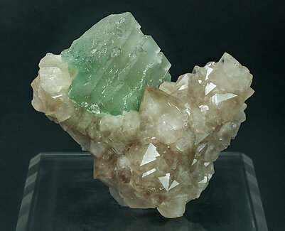 Fluorite with Quartz.